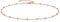 CERSLIMO Sterling Silver Necklace Rose Gold Plated Ball Bead Choker Necklace 16'' Chain for Women Girls Ladies Girlfriend Friend Men Birthday Jewellry Gift