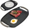 NAVA Grillplatte | Grillpfanne mit Granitbeschichtung FUNTZIO 48x29 cm zum Grillen Braten glatt geriffelt