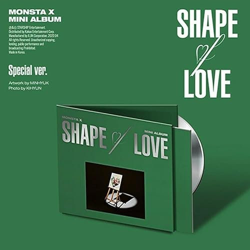MONSTA X SHAPE OF LOVE Album ( SPECIAL Ver. ) ( Incl. CD+Photo Book+Photo Card+Folded Poster(On pack)+STORE GIFT CARD ) SEALED