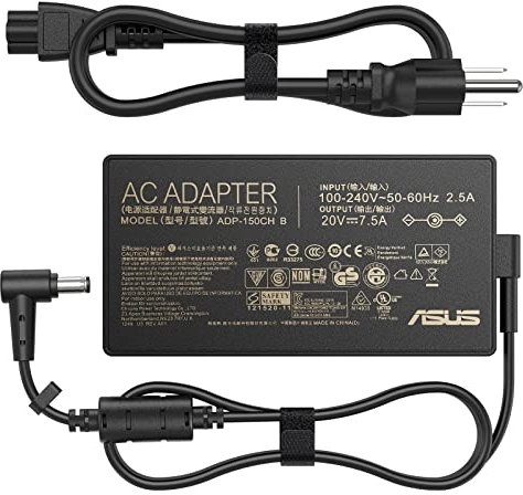 150W Charger Fit for Asus TUF Gaming A15-FA506IH A17-FA706IH FX505GT FX505DT A18-150P1A ASUS ROG G531GT-AL123T XS53 G531GD Zenbook Pro 14 ADP-150CH B 20V 7.5A ac Adapter
