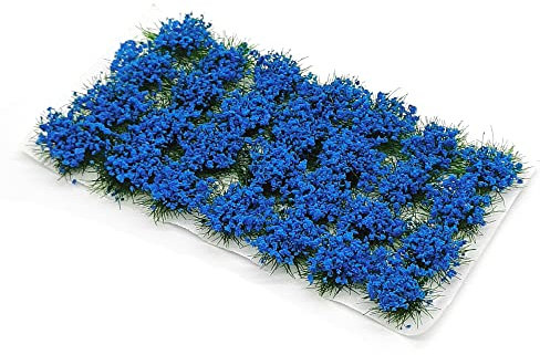 HAOBIN 1 Schachtel Modellbau Gras MäRklin Miniatur Deko Modellbau ZubehöR Architektur ZubehöR Modellbau Landschaft Tabletop GeläNde MäRklin Verwendet FüR DIY Eisenbahn Landschaft Garten deko(blau)