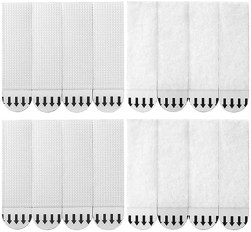 Sinnsally Picture Hanging Strips Heavy Duty,Hanging Picture Canvas Hanger No Nails,Photo Frame Stickers for Wall,Damage Free Adhesive Poster Refill Mounting (Medium-12Pairs)