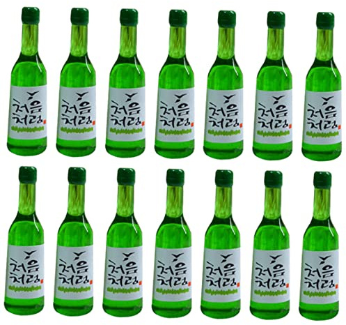 CIYODO 15pièces Mini Bouteilles De Vin Coréennes Réalistes Décorations Miniatures pour Maisons Et Paysages