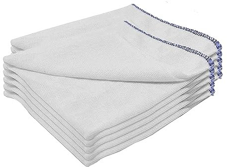 MegaTrend Dish Cloth - Pack of 20 Heavy Duty 100% Pure Cotton Dish Cloths - Super Absorbent Double Layered Washing Kitchen Cloth - Machine Washable Cleaning Cloths for Home- Size: 30x30cm | Pack of 20