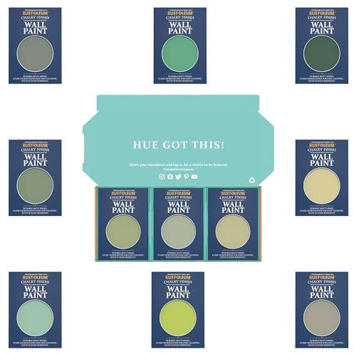 Rust-Oleum Wall Paint in Chalky Finish - Rich Greens Tester Box