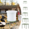 5 Stück Metall Pflanzenständer für Outdoor Indoor Pflanzen, robuste Blumentopfständer für Pflanzen, rostfreier Eisen-Eck-Blumentopfständer, Dekorationsregale für Haus und Garten (Grün,