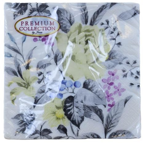 Premium Napkins, 20 Stück, 33 x 33 cm, Pastellfarben - Rosa