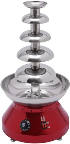 BLuvLY Chocolate Fountains, 5 Tiers Electric Chocolate Waterfall Melting Machine, 0~100℃ Temperature Adjustable, Chocolate Fondue Set For Party, Wedding And Birthday