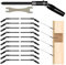 Riayer 20 Pack Black Cable Railing Kit,Invisible Crimp Fitting Cable Railing Hardware, 180°Adjustable Right&Left Handed Thread Swage Lag Screws for Wood Post of 1/8 T316 Stainless Steel,HF016BA