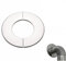 Beekeg Rosetón para tubo de estufa, acero inoxidable, manguito para tubo, accesorio para chimenea, placa base (DN 200 mm)