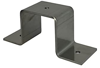 Fascetta per tubo quadrato, fascetta, tubo quadrato in acciaio inox, 60 x 60 70 x 70 80 x 80 90 x 90 100 x 100 (120 x 120 mm)