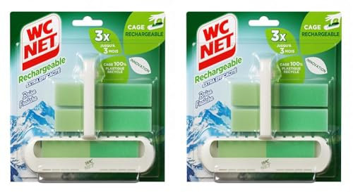 WC Net Bloc Rechargeable Brise Fraiche 3x35,5g (Lot de 2)