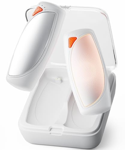 COTOP Hand Warmers Rechargeable 2 packs with Charging Case, 14000mAh Electric Hand Heater Up to 36 hours, Quick Charge Portable Warmers for Outdoors, Camping, Gifts for Men Women-White