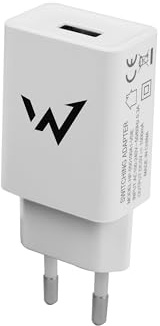 Wonder Full Power - Cargador para Smartphone y Tablet (5 W, 1 Puerto USB-A, Color Blanco