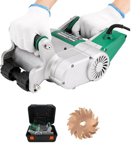 Kindevieft Ranuradora De Pared EléCtrica MáQuina Cortadora De Ranuras De Pared De Moldura De 1 Vez Ancho De Corte 35 Mm Profundidad 40 Mm Ranuradora De Pared Cortadora De HormigóN para Cemento