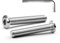 MINHER M6 x 50mm 20Pcs Cabeza plana Tornillos de cabeza hueca hexagonal Pernos,Pernos para muebles, Acero inoxidable A2 V2A,Rosca completa (con Llaves Allen)