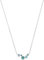 s.Oliver Kette mit Anhänger 925 Sterling Silber Damen Halsschmuck, mit Zirkonia synth., 42+3 cm, Blau, Kommt in Schmuck Geschenk Box, 2039702