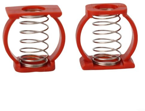 1Pair Folding Bike Enhanced Hinge Clamp Spring C Buckle,for Brompton Folding Bike Accessories,Convenient Folding and Unfolding(red)