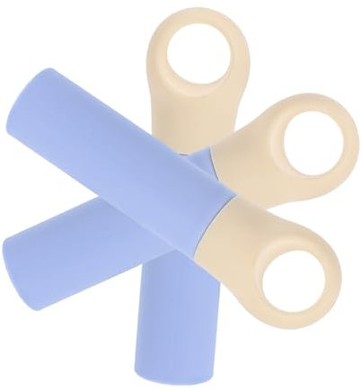 SWOOMEY 3pcs 22mm Plastic Broom Handle Replacement Grip Mop Stick Dustpan Rod for Home and Commercial Cleaning Accessories Light Blue