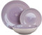 Ma Maison Servizio piatti da Tavola Set 18 Pezzi per 6 Persone - Piatto in Ceramica, 6 Piatti Piani, 6 Piatti da Dessert Frutta, 6 Piatti Fondi, da Tavola - Stoviglie Colorate Lilla