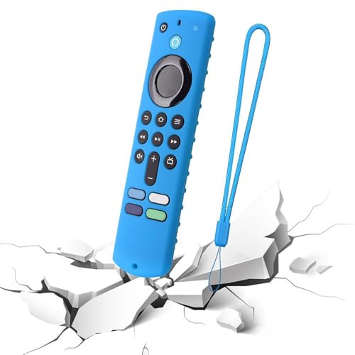 Cover In Silicone Per Telecomando, Custodia Telecomando Fire TV Sticks 4k, Copertura Remota Per Controller Con Cordino Protettiva Antiurto, Antigraffio, Anticaduta, Impermeabile, Anticollisione