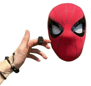 Mascara Miles Spidramen Headgear Cosplay Moving Eyes Electronic Mask Spidra Men 1:1 Remote Control Toys For Adults Gift
