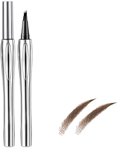 Microblading Augenbrauenstift mit 4 Gabelspitze, Eyebrow Pen Wasserdicht, Präzises Nachzeichnen für Natürliche & Volle Augenbrauen, Augenbrauen Make-up für haarähnliche Brauen-02