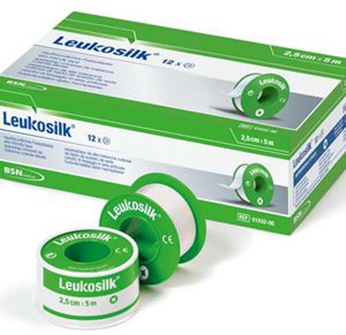 LEUKOSILK Set 12 Pflaster Sensible Haut weiß