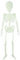 infactory Halloween Skelett: Nachleuchtendes Deko-Skelett Spooky Bones, 32 cm, 4er-Set (Halloween Deko, Fasching)