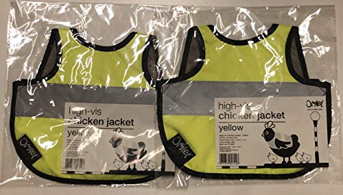 Omlet Doppelpack Warnweste für Hühner - 2 x Gelb