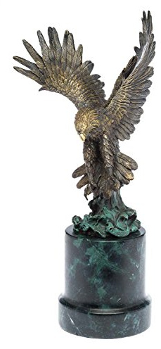Bronzeskulptur Adler Greifvogel Bronze Figur Skulptur 48cm im Antik-Stil