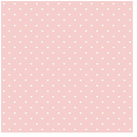 Apalis Vliestapete No.YK59 Weiße Herzen auf Rosa, HxB: 240cm x 240cm