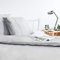ViscoSoft - Housse de Couette 240 x 260 en Microfibre Qualité Supérieure, Touché Soyeux | Linge de lit 2 Personnes avec Fermeture Bouton | Parure de lit 240 x 260 Adulte + 2 taies d'oreiller, Gris