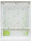 Joyswahl Voile ösenrollo halptransparenter Raffrollo mit Fensterhaken Design mit Blumen Muster »Ellen« Schals Fenster Rollos BxH 60x140cm Kaffee 1er Pack