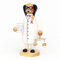 Wichtelstube-Kollektion Holz Räuchermann Räuchermännchen Räucherfigur Apotheker mit Waage & Zeitung 11 x 7 x 20 cm