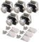RDEXP 5PCS Keyless Locks Riegelknopfschrank für RV-Schubladenschrank Pearl Nickel