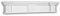 PRO[f]home® - Dekorativer Kamin 164004 Zierelement Zeitloses Klassisches Design weiß Profhome