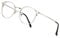 Cyxus Occhiali Luce Blu Donna Montature Leggero Sopracciglia Occhiali Rotondi Con Occhi di Gatto in Metallo Anti Mal di Testa Affaticamento Degli Occhi（Argento）