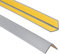 ProfiPVC Profilo Angolare PVC 25x25 mm, 80cm - Listello di protezione in plastica flessibile - Striscia autoadesiva - Riparo dei profili angolari e bordi, facile da installare - Argento