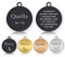 Personalised Dog Tags for Pets Engraved UK Cat Dog Name Tag Identify Tag for Pet Doggy Kitten Kitty Puppy Deep Engraved Scratch Resistant ID Tag Choice of Sizes & Colours & Shapes (Black Round)