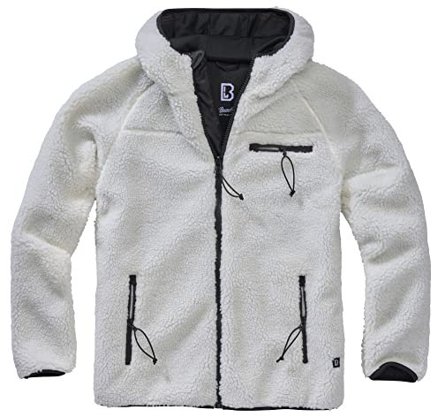 Brandit Teddyfleece Worker Jacket, color: white, size: M