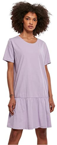 Urban Classics Ladies Valance Tee Dress, Vestito Donna, Viola (Lilac), M