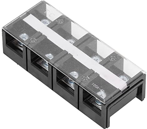 Morsettiera a Vite Morsettiera a Doppia Fila con Isolamento Elettrico Morsettiera AC600V 100A(8 Points)