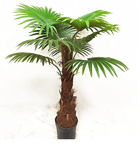 JKXWX Künstlicher Bonsai-Baum 35-Zoll-künstliche Palme Tropische Pflanzen, Faux gefälschte Palm-Wedel-Anlage, künstliche Pflanzen for Home Party-Arrangement Hochzeitsdekorationen Bonsai Pflanze