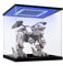 Huijintao Vitrine pour Collection, Boite Acrylique, Vitrine Figurine Transparent, Vitrine Acrylique en Verre pour Collection, Figurine, Voitures Miniatures | avec éclairage LED (25x25x25 cm)