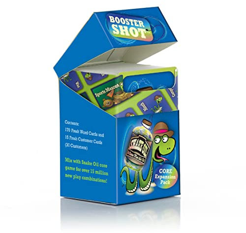 SNAKE OIL Booster Shot Game Core-Level Expansion Pack for Ages 10+ - The Silly Selling Party Game