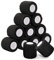 12 Rollen Tattoo Griff Abdeckung Wrap, Rayyl Tattoo Grip Tape 5cm x 4.5m Tattoo Griff Bandage, Elastische Bandage Band Griff Tube für Tattoo Maschine Schwarz 12pcs