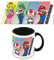 Super Mario Tazza in confezione regalo (Mario, Luigi, Peach & Toad Design) 311,8 g Tazza da caffè interna in ceramica colorata e tazze da gioco – Merchandise ufficiale Nintendo