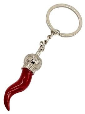 Dealfuchs24 Italienischer Rothorn Schlüsselanhänger Cornetto Cornicello Glücksbringer