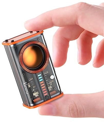 BSZHI Altoparlante Bluetooth senza fili trasparente mini altoparlante portatile con luci colorate LED suono stereo TWS piccoli altoparlanti per ufficio, feste, campeggio, doccia, casa, viaggi